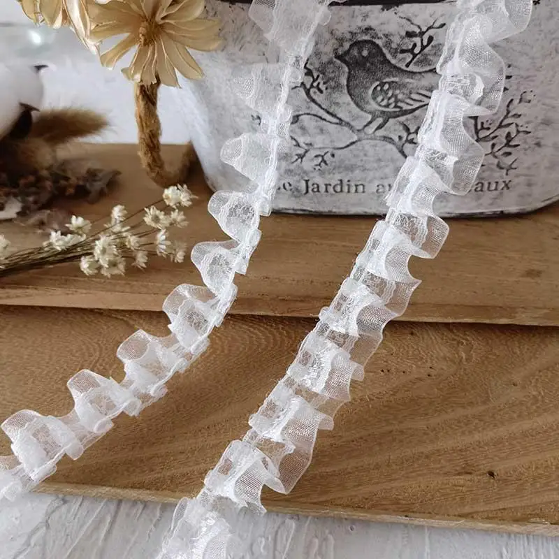 3 Meters Sweet and Elegant Double-layer Lace Clothing Accessories Handmade Do It Yourself Materials Clothing Collar Decoration