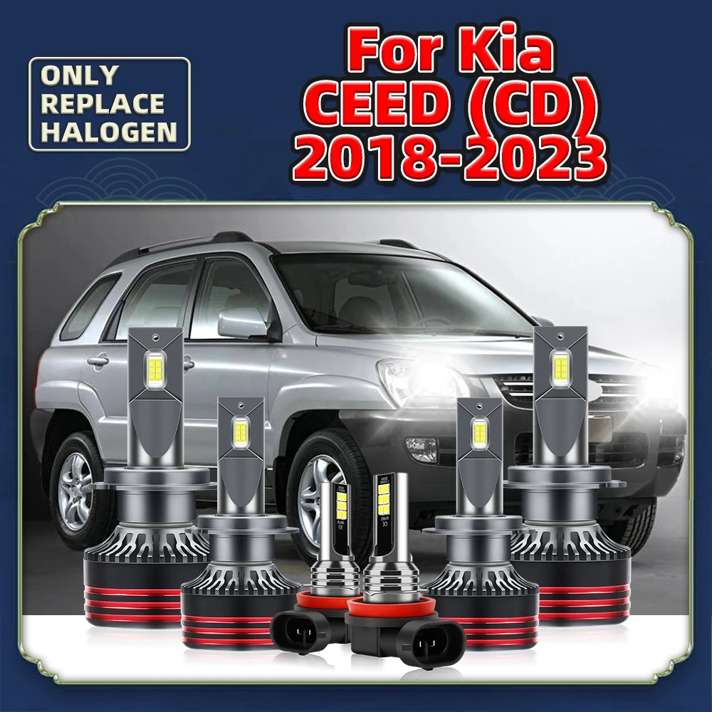 

33000LM Car Headlights LED Auto 12V CSP Bulbs 220W H7 For Kia Ceed (CD) 2018 2019 2020 2021 2022 2023 Replace High Low Headlamp