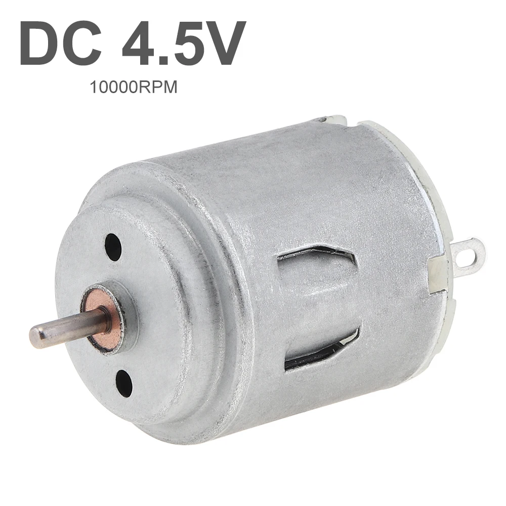 R260 motor dc 4.5v 10000rpm micro motor pequeno com escovas de latão para brinquedo diy/eletrodomésticos