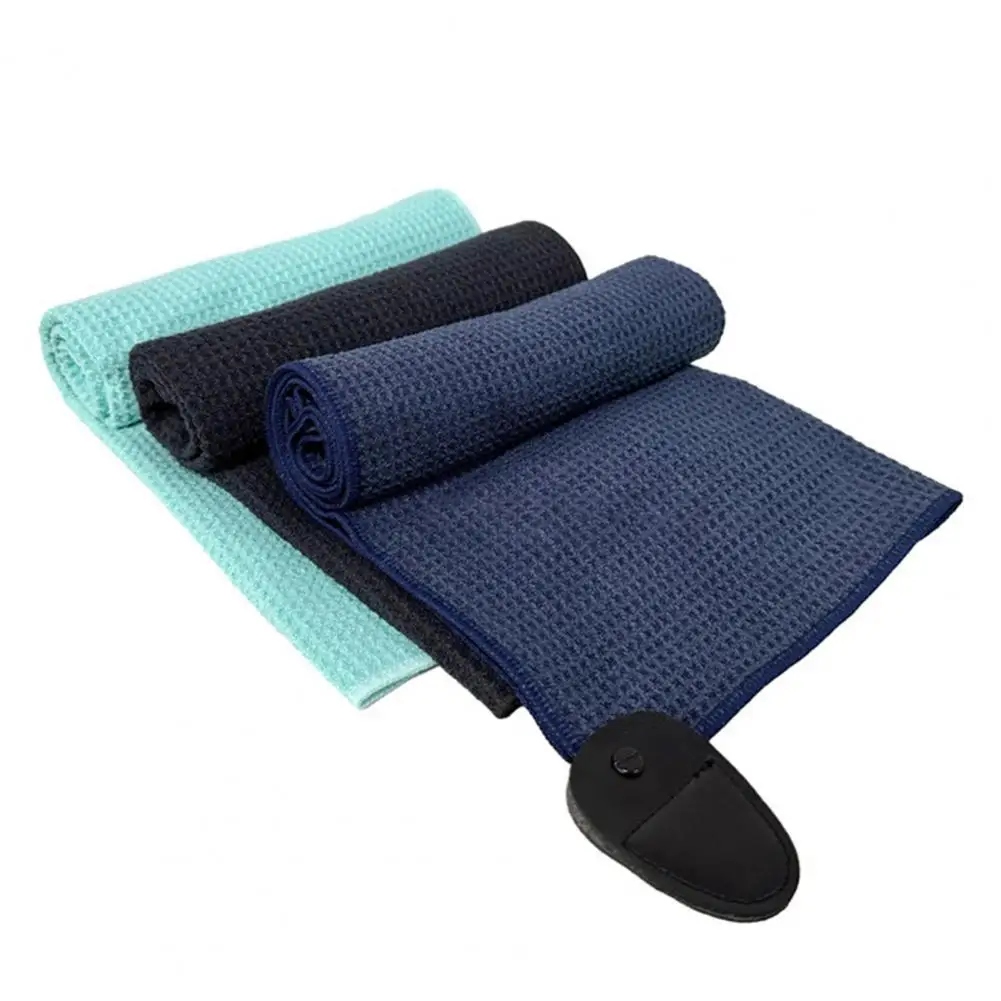 Magnetic Golf Towel Microfiber Golf Towel Cleaning Cloth Block Waffle Pattern Fast Drying Golf Accessories for Golfs Bags Carts