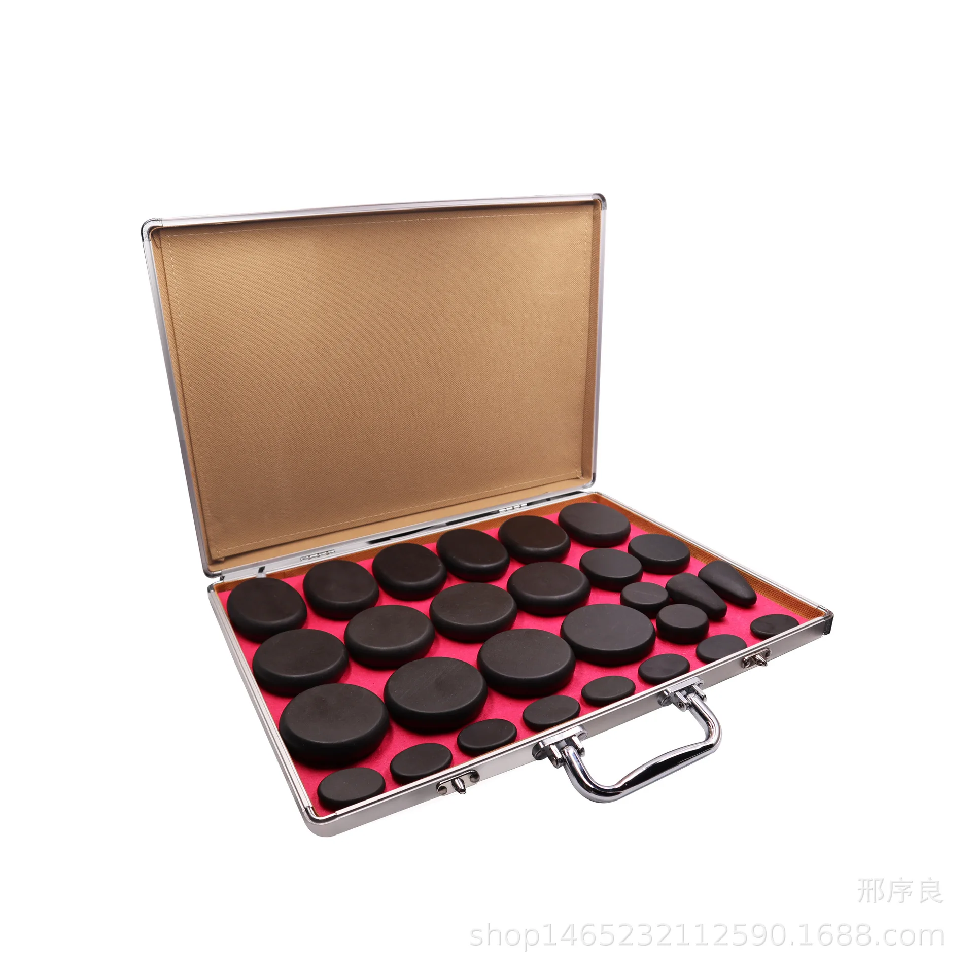 Hot Stone Massage Set 28 Pieces Constant Temperature Heating Box Basalt Stones Beauty Spa Gua Sha Tool