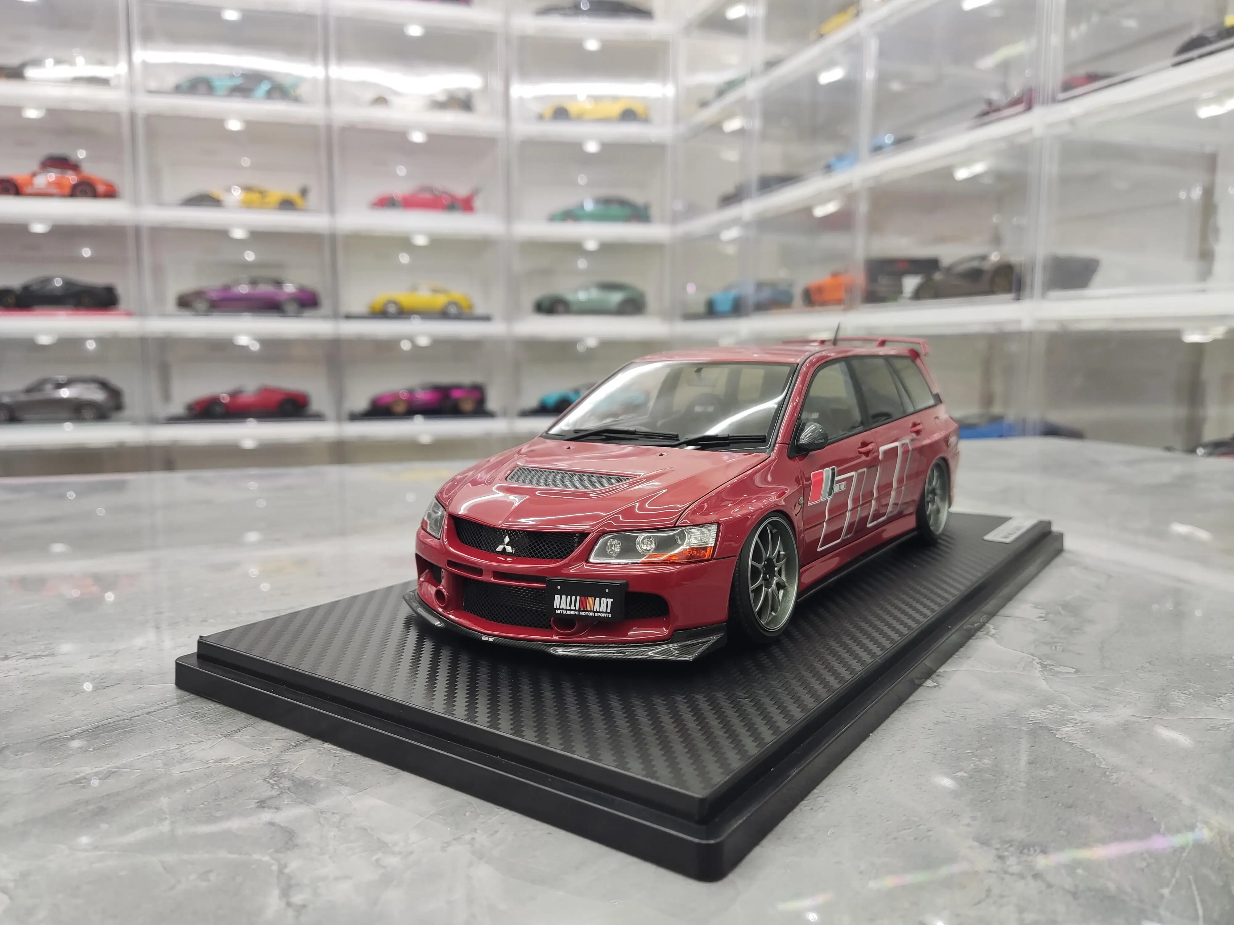 IG 1:18 Lancer Evolution EVO IX CT9W Wagon JDM Simulation Limited Edition Resin Metal Static Car Model Toy Gift