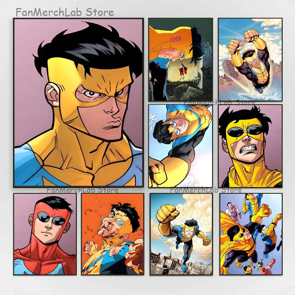 

I-InvincibleS Anime Club Bar Paper Vintage Poster Wall Art Painting Bedroom Study Stickers