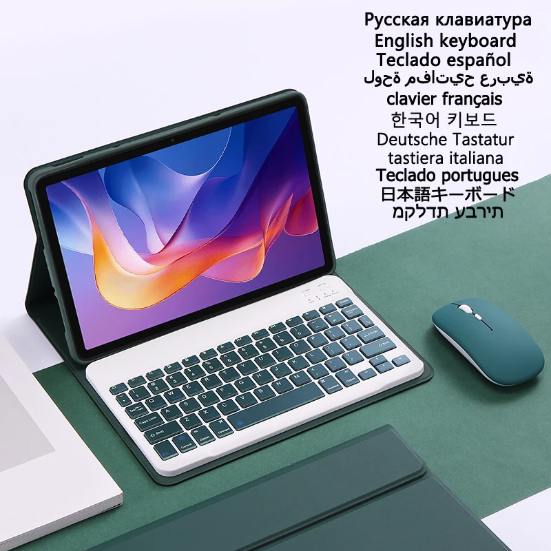 

Чехол с клавиатурой для Xiaomi Redmi Pad 2 11 дюймов для Redmi Pad 2, чехол с подставкой 2025, русская, португальская, испанская, немецкая клавиатура