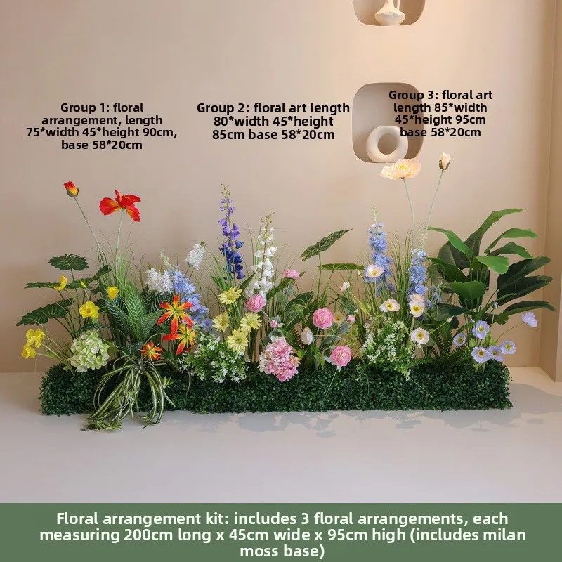 

Small fresh flower landscaping indoor hotel window decoration large landscape combination decoration bionic plant floral ornamen