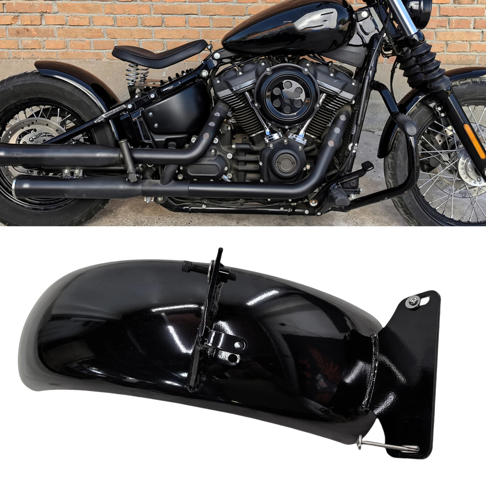 

18cm Motorcycle Rear Fender Mudguard Wheel Mud Guard Plate Cover Shield Shade For Harley Street Bob FXBB 2019-2024