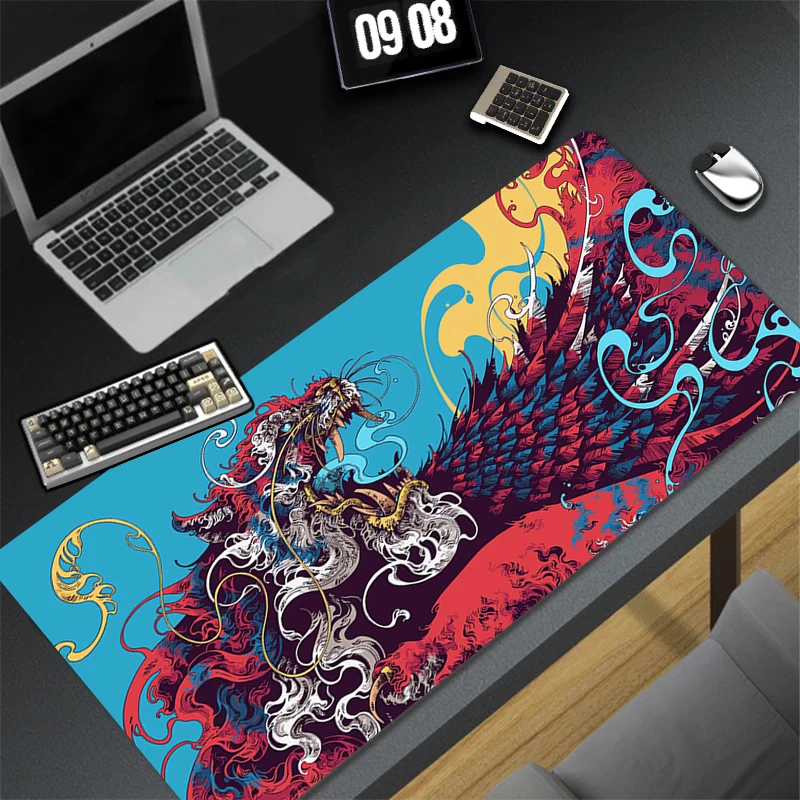 

Mouse Pad Cool Fantasy Monster Keyboard Pad PC Tiger Anime HD Print Desk Mat Laptop Gaming Accessories Mousepad Gamer Table Mat