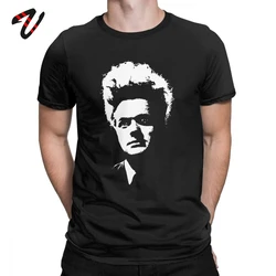 Camiseta de la película de los 80 para hombre, camisa de manga corta de algodón con estampado divertido de David Lynch, talla grande