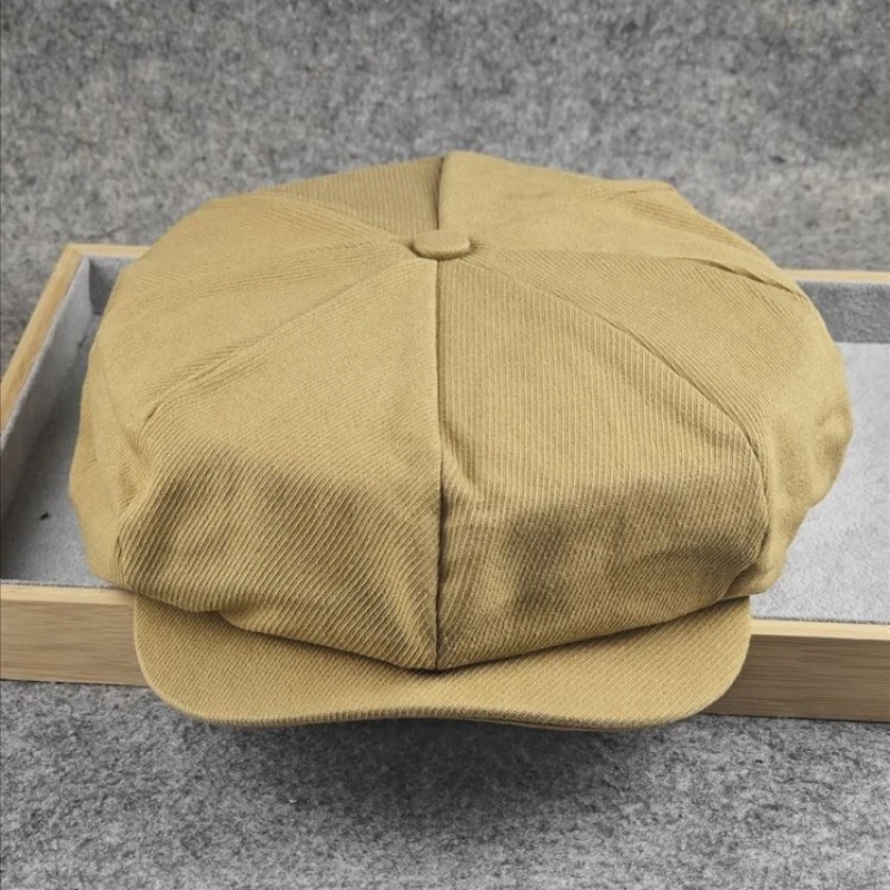 Japanese Retro Four Seasons Newsboy Cap Men Women Painter Beret Spring Autumn British Outdoor Gatsby Octagonal Hat Denim Gorras