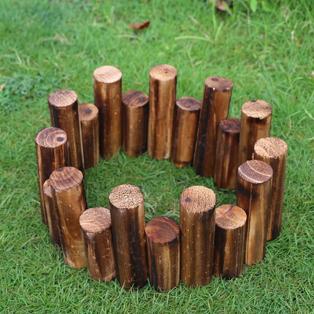 

Wood Fence Anti corrosion Durable Reusable Garden Lawn Edge Protector Waterproof Outdoor Decorative Pastoral Festive
