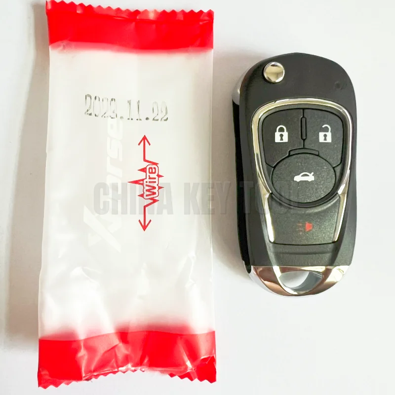 Xhorse Flip Wire-afstandsbedieningssleutel voor Buick Style 4-knoppen XKBU02EN