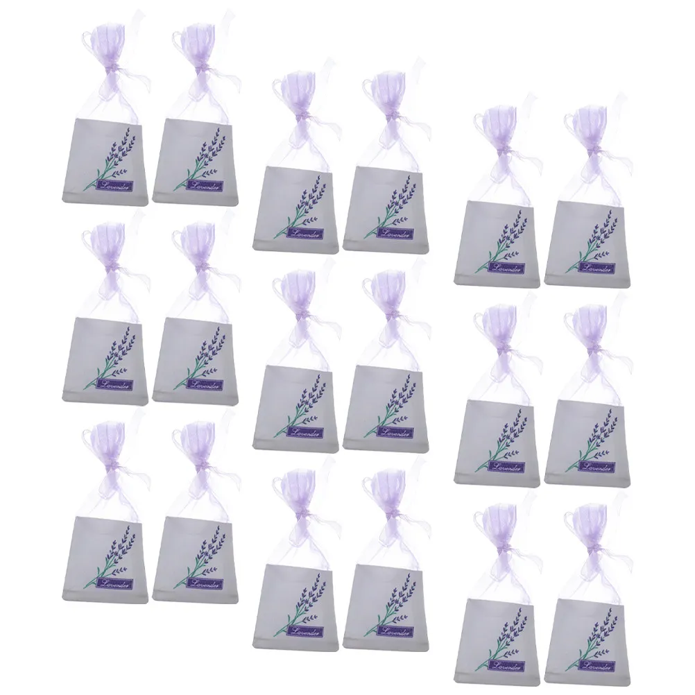50Pcs Empty Lavender Sachet Bags Premium Drawstring Lightweight Fabric Scent Bag for Lavender Dried Herbs Insect Repellent Air