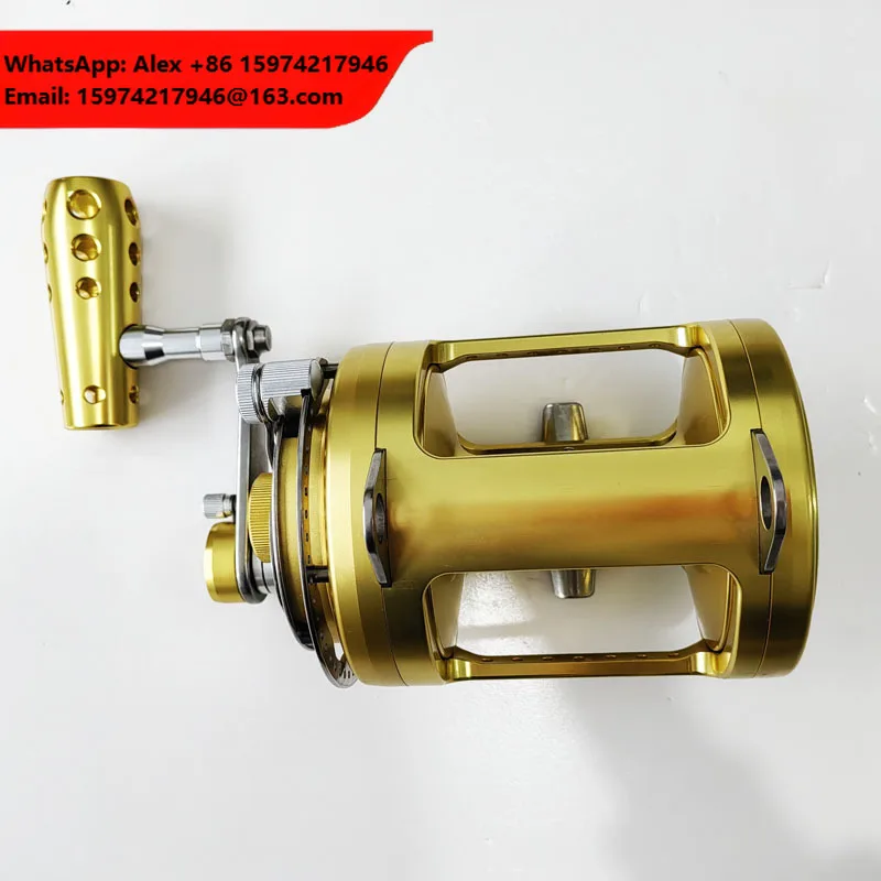 Hot Sale 15w 20w 30W 50w 80w 130w Full Metal Shark Tuna Fishing Reels Deep Sea Ocean Boat Saltwater Big Game Trolling Reel