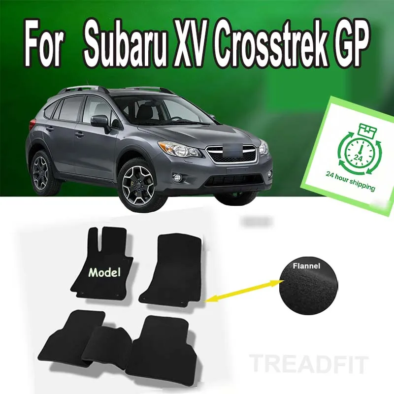 

Nylon Suede "For Subaru XV Crosstrek GP 2013~2017 2014 Car Floor Mats Panel Footpads Carpets Cover Foot Pad Sticker