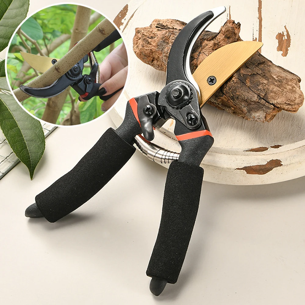 

Мощные садовые секаторы с острыми лезвиями для обрезки веток деревьев, цветов и кустарников, ручной инструмент для обрезки