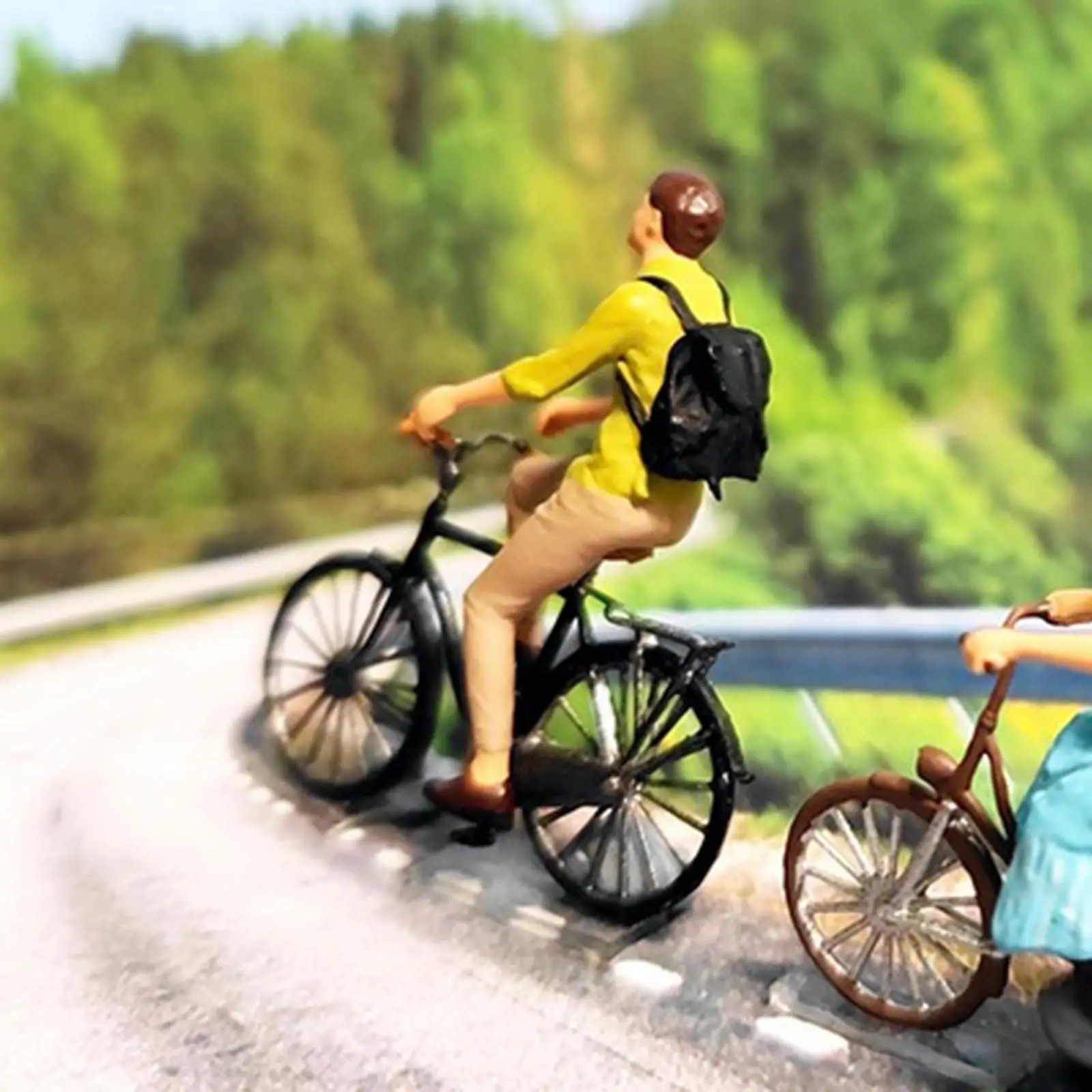 Żywica w skali 1:64 malowane figurki ludzi scena uliczna DIY Model małe ludzie