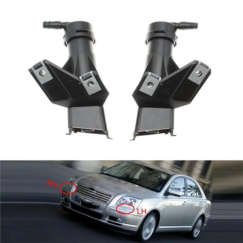 ABOK-Headlamp Washer Nozzle Actuator For Toyota Avensis T25 2003-2006- Car Headlight Spray Cleaning Part 85208-05010 85207-05010