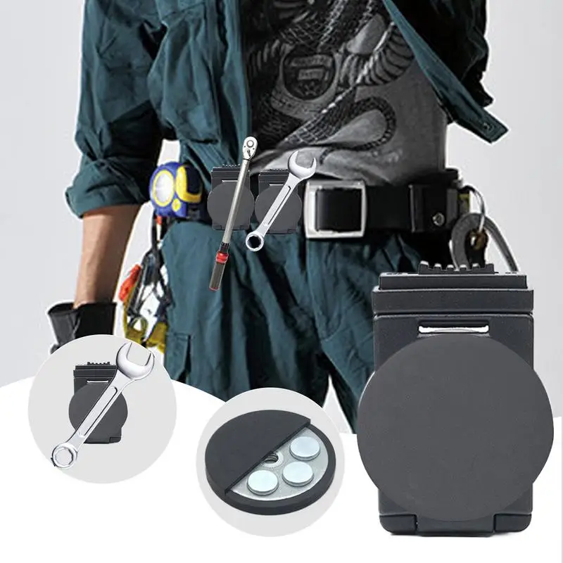 43/55/66mm Magnetic Tool Belt Clip Non-Slip Magnet Tool Holder Belt For Sockets Pliers Screw Driver Wrench Drill Bits