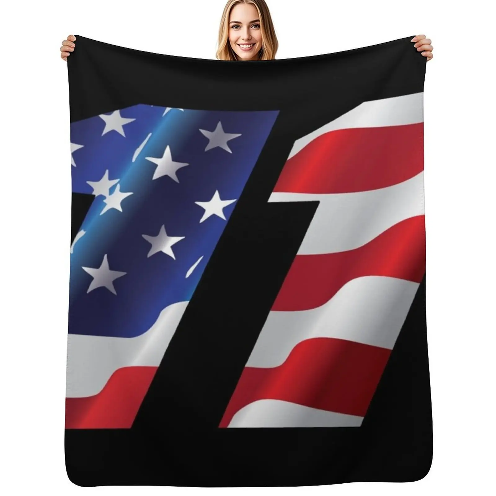 

Denny Hamlin USA 11 Throw Blanket Warm Comfortable Blanket for Office Napping