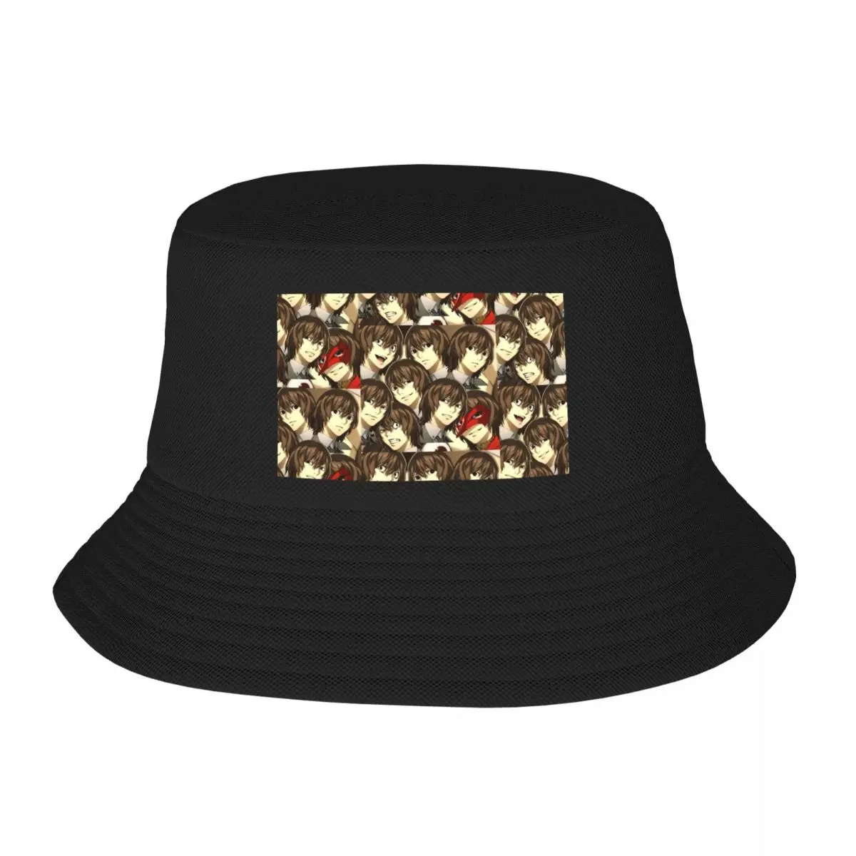 Many Faces Of Goro Akechi Bucket Hats Panama For Man Woman Bob Hats Hip Hop Fisherman Hats Summer Beach Fishing Unisex Caps