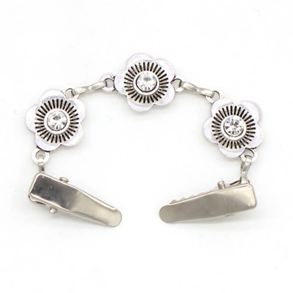 2 قطعة مقاطع سترة سترة سلسلة الرجعية وشاح مشبك الملابس والاكسسوارات الأنيقة سترة كليب شال ربط