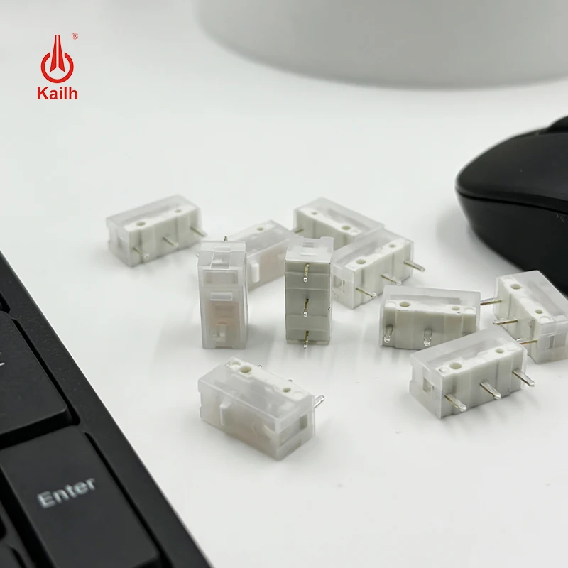 

1Pcs New Kailh White Blade Micro Switch 100 Million Click Computer Game mouse left right repair microswitch button