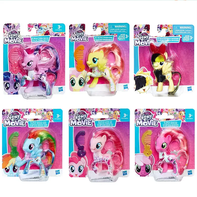 Hasbro My Little Pony Фигурки Игрушки Twlight Sparkle Apple Jack Rarity Pinkie Pie Rarity Фигурка Коллекционная модель куклы