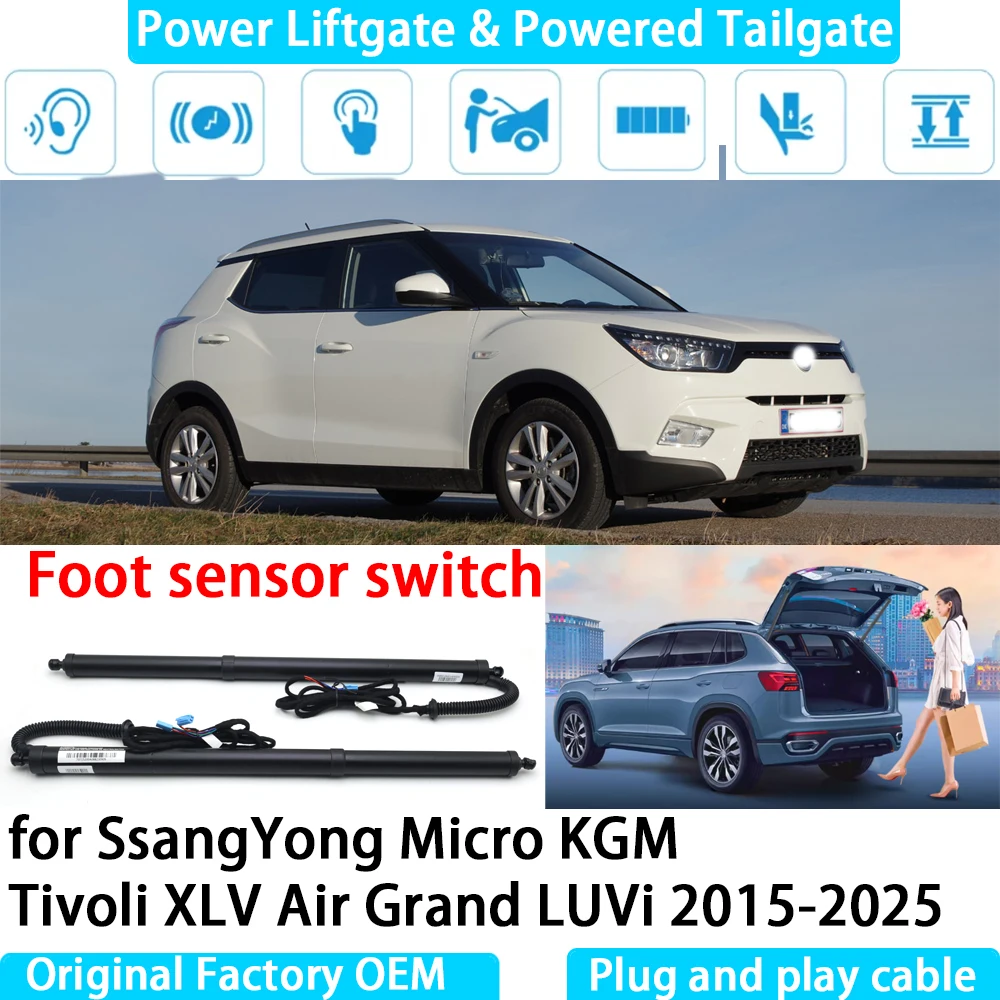 for SsangYong Micro KGM Tivoli XLV Air Grand LUVi Automatic Electric Power Liftgate Powered Tailgate Strut Tail Gate Lift System
