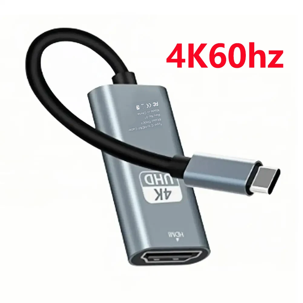 4K 60Hz Type C naar HDMI Adapter USB 3.1 HUB HDTV Converter Kabel voor iPhone 15 TV Converter voor PC MacBook iPad Samsung Laptop