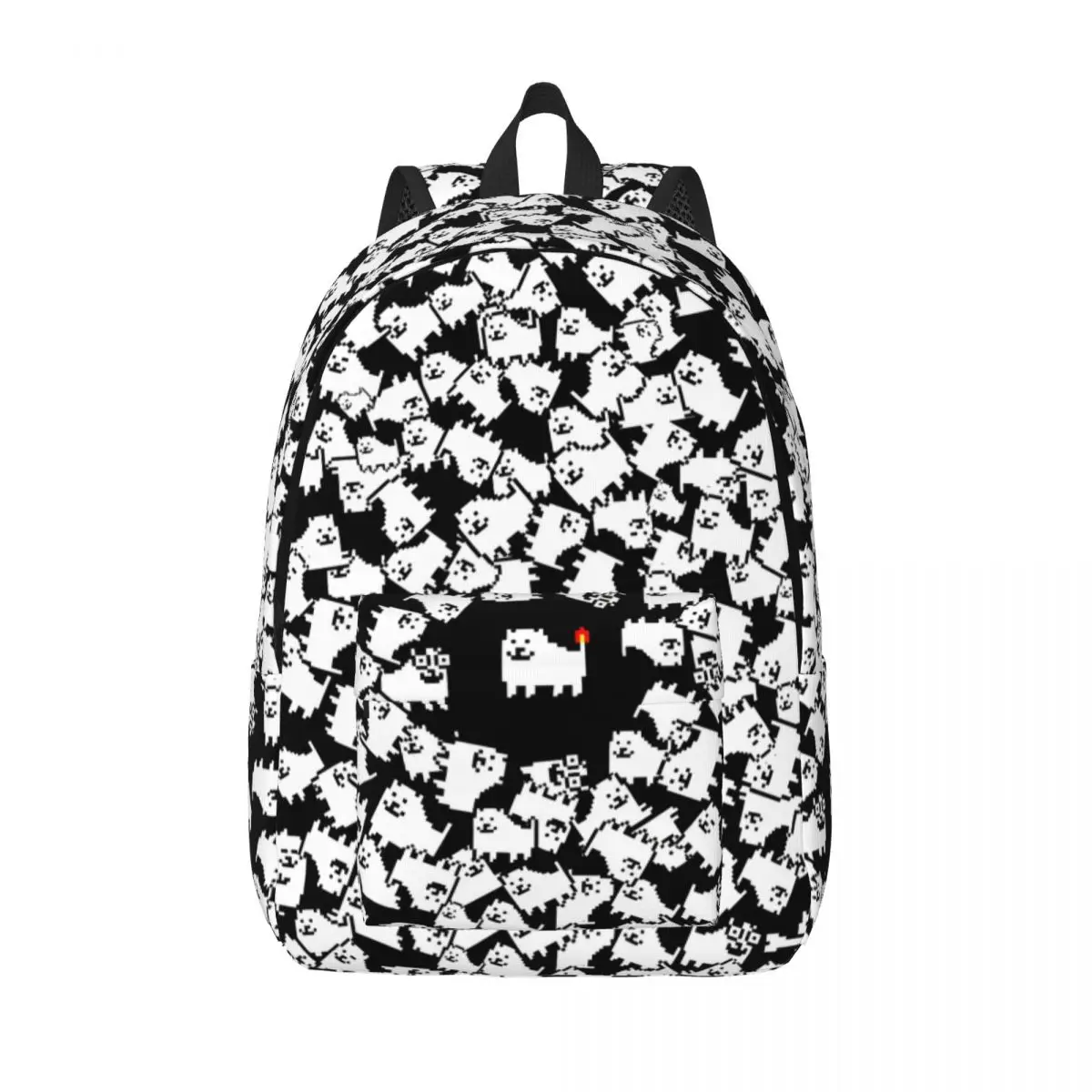 Undertale Annoying Dog Classic Backpack with Pocket School Hiking Travel Video Game Cute Daypack Men Women College Shoulder Bag