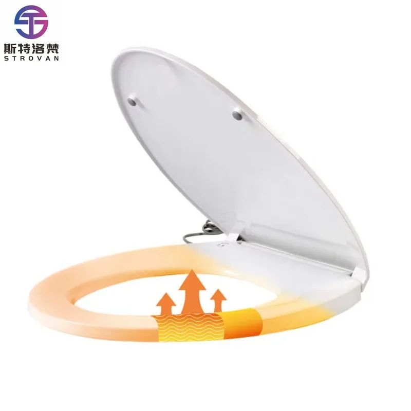 

ZXHK Wholesale Intelligent Smart Automatic Bidet Toilet Seat Cover Electric Heated with Remote Control Compatible with Elongated
