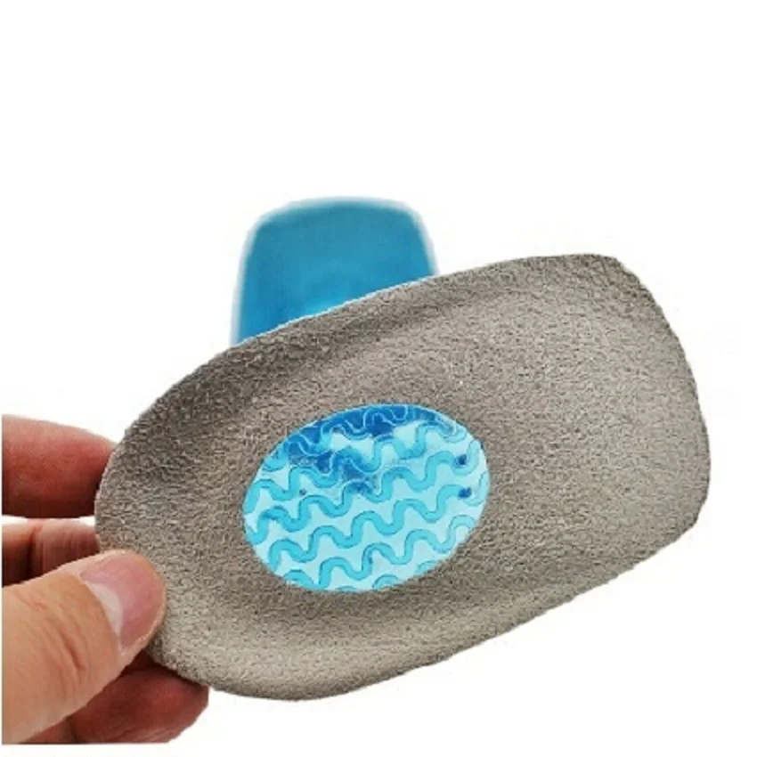 Inserção de calcanhar palmilhas de gel de silicone sapatos solas almofada de calcanhar palmilhas ortopédicas fasciite plantar sapatos acessórios massagem pé almofada