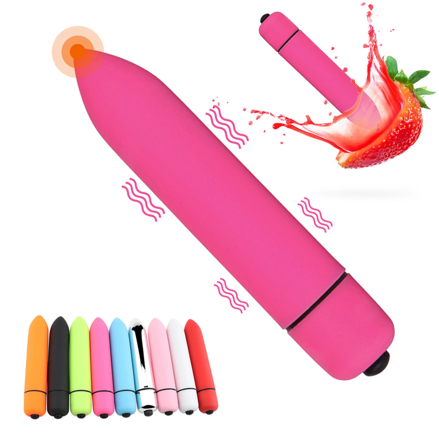 Mini Vibromasseur Bullet pour Femme, Vibration du Point G, StiLiban ateur du Clitoris et du Vagin, Vibromasseur Gode, Jouets Sexuels Adultes,