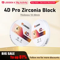 LODDEN-Bloque de Zirconia 4D PRO, disco multicapa de 98mm, 8 capas, sistema abierto Vita, 16 colores para Material de laboratorio Dental CAD/CAM