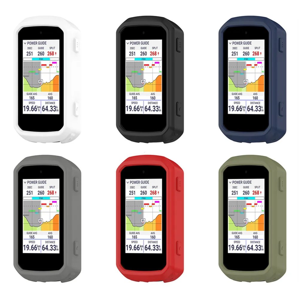 Funda protectora de silicona para Garmin Edge 550/850, cubierta protectora para bicicleta, carcasa anticolisión