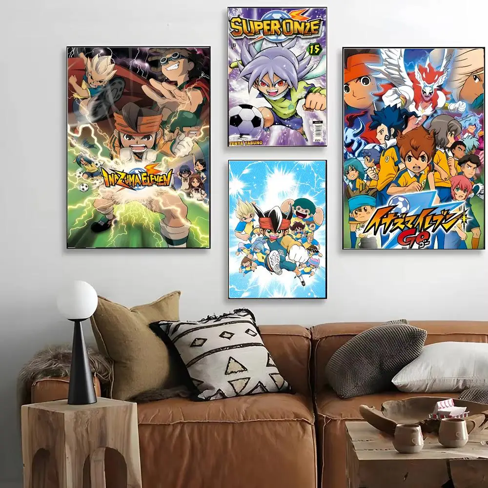 Anime Inazuma Eleven Poster HD Art Decorative Wall Art Waterproof Home Décor for Living Room Bedroom Café Stylish Gift