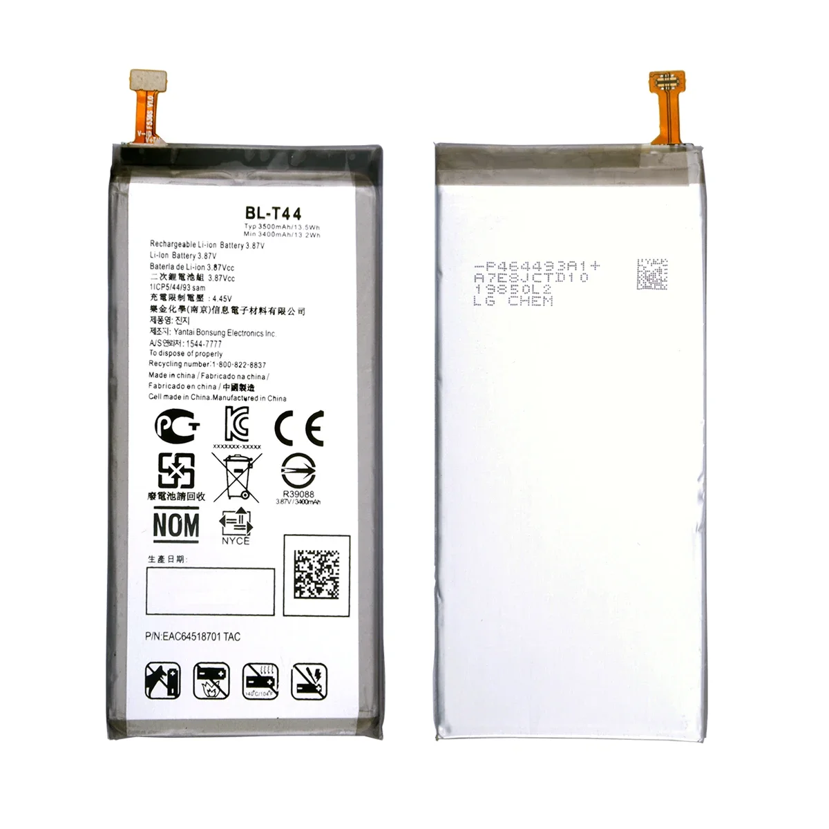 Brand New Battery BL-T42  BL-T44 For LG V50 ThinQ 5G  LM-V500 V500N V500EM V500XM Stylo 5 K50 Q60 K40S K51 X6-2019 X6 2019