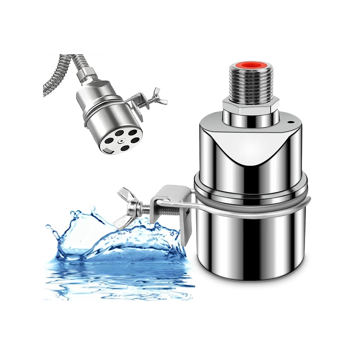 

Stainless Steel Water Level Control Float Valve for Tank, 3/4 Inch Float Ball Valve, Suitable for Water Tanks, Pond A