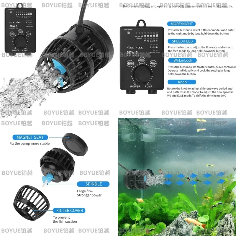 WiFi Aquarium Wave Maker Still - Powerhead Wave Maker recensie en prijs