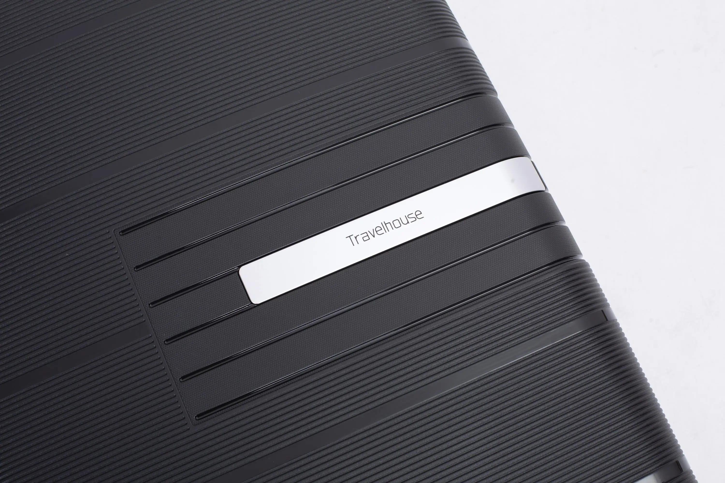 Conjunto de bagagem rígida de 3 peças com trava TSA – mala preta leve com rodas giratórias duplas (20/24/28 polegadas)