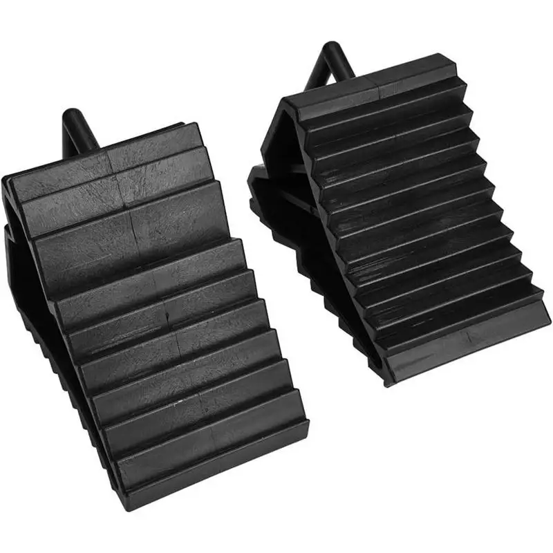 Tire Chock Blocks Tire Support Pad Anti Slip Slope Wheel Chocks Anti-Slip Tyre Slip Stopper Tire Support Pad With Handle For