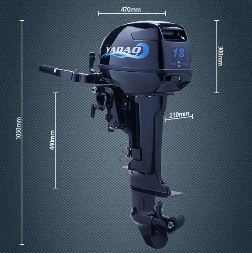 الجملة الصينية العلامة التجارية الجديدة المحمولة YADAO 9.9HP 2 السكتة الدماغية 2 اسطوانة محركات خارجية محركات بحرية مع ضمان لمدة عامين #3