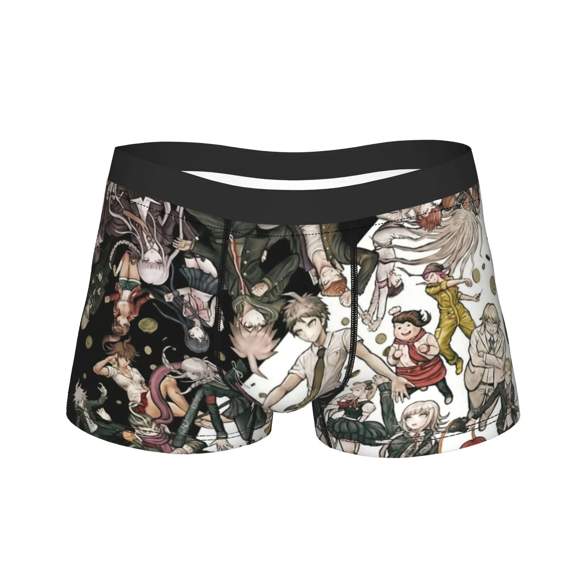 

Boxer Danganronpa kokichi ouma Shorts Panties Briefs Men's Underwear anime rantaro game Breathable Underpants Homme Plus Size
