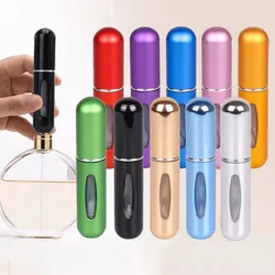 Atomizador de Perfume de 5ml, envases de cosméticos líquidos portátiles, Mini botellas rellenables de Perfume alcochol para viaje, botella vacía con pulverizador