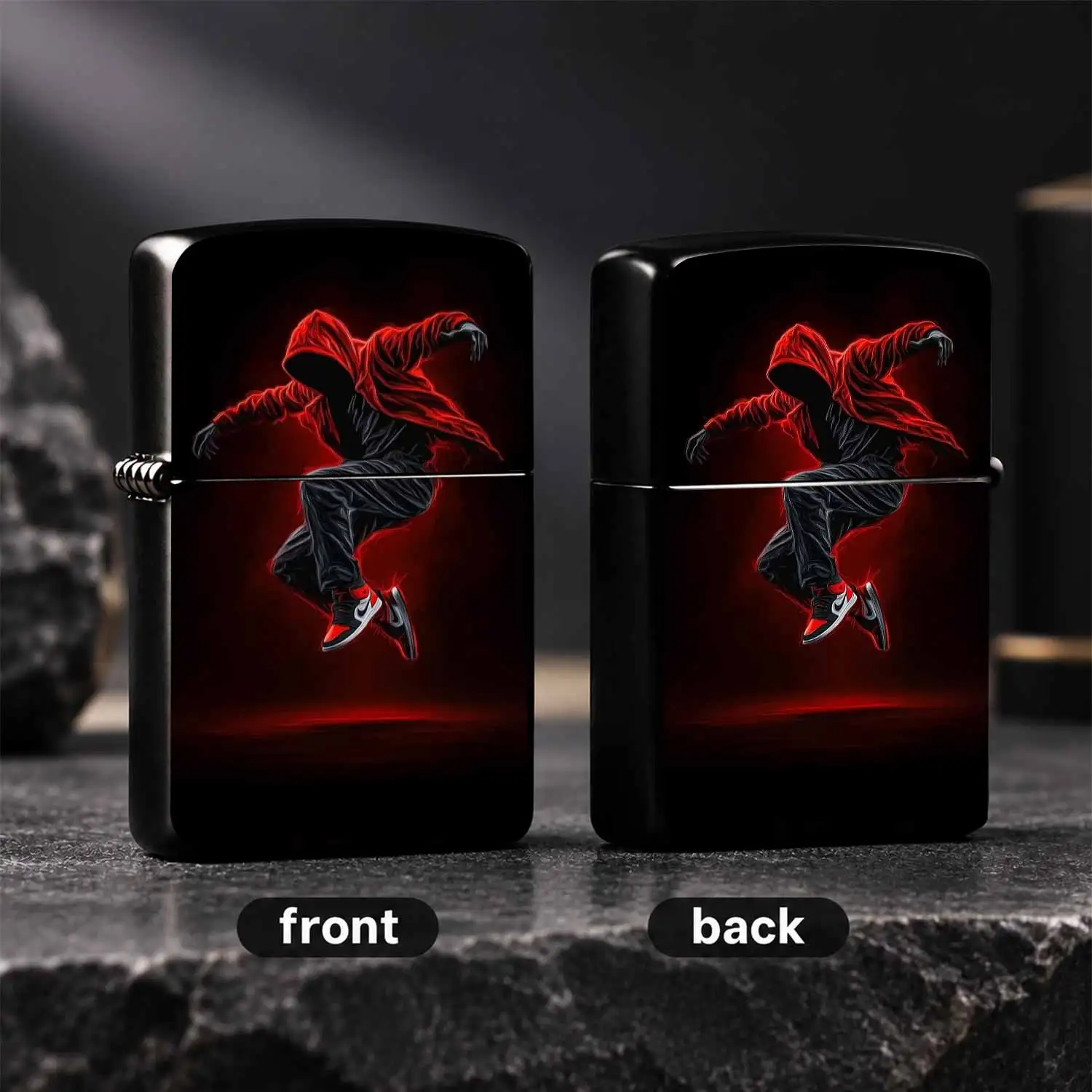 Trendy Red Glow Dancer Stylish Art Lighter, Cool Aesthetic Portable Ignition Accessory, Perfect For Daily Outings, Gatherings, Various Scenarios, Exquisite Creative Gift For Friends And Hobbyists A Humorous And Interesting Lighter