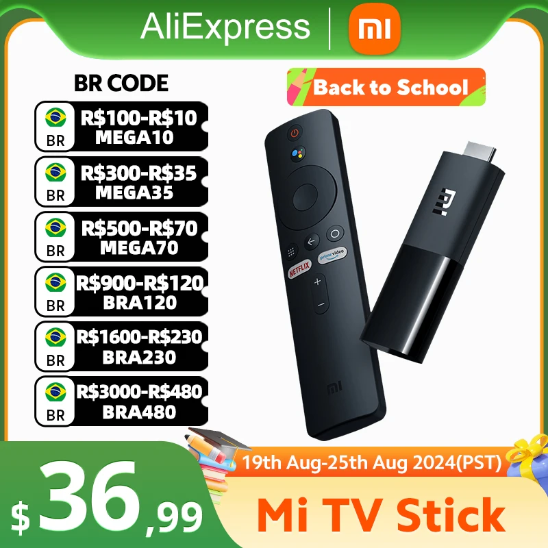 ТВ-приставка Xiaomi Mi TV Stick box Android TV 9