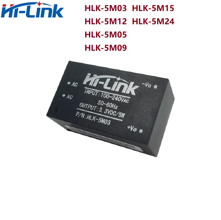 

Free shipping 2pcs/lot Hi-Link HLK-5M12 220V to12V 5W mini power supply module intelligent household switching AC DC transformer