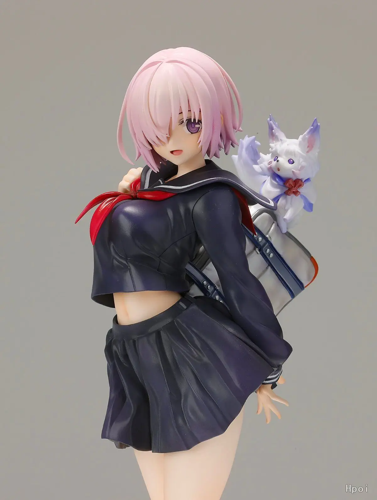 

Fate Grand Order Mash Kyrielight Chaldea School Uniform 1/6 PVC Figure JK Outfit Anime Statue