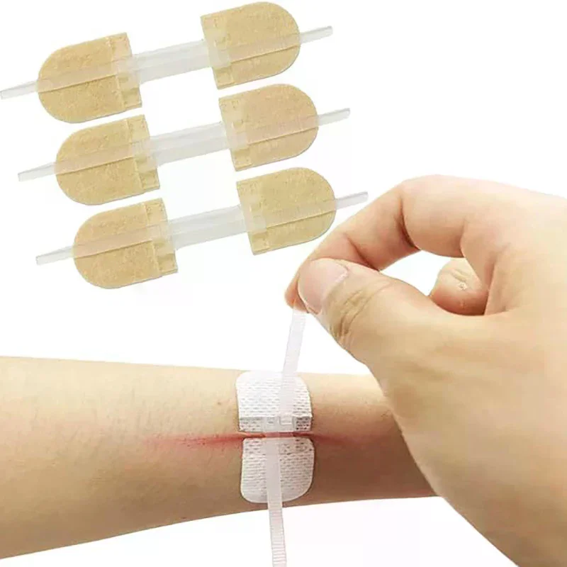 Butterfly Closure Bandage Strips Adhesive Stitch Wounds Skin Non-Stick Pad 1/3/10/50 Patches - Medical Dressing for Cuts & Scrap