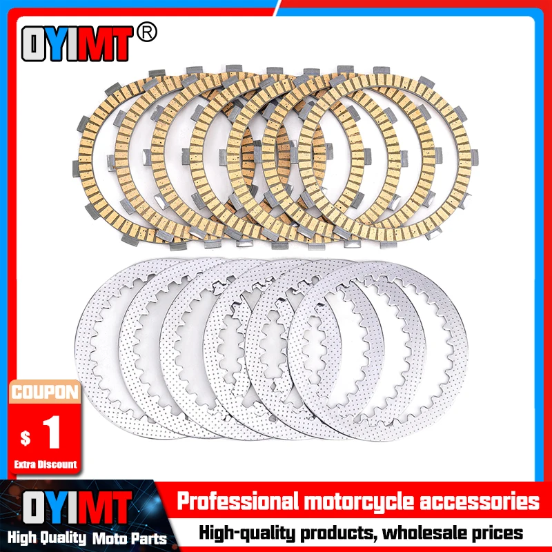 Motorcycle Clutch Friction Plates & Steel Plates For CFMOTO CF400NK CF650NK CF650TR 650TR-G MT650 CF 400 650 NK 650 TR MT 650
